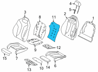 OEM 2021 BMW M8 Gran Coupe HEATER ELEMENT, COMFORT SEAT Diagram - 52-10-7-451-623