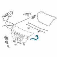 OEM 2012 Honda Civic Hinge, R. Trunk Diagram - 68610-TR0-A10ZZ
