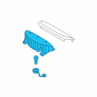 OEM Kia Spectra Lamp Assembly-High Mounted Stop Diagram - 927002F300