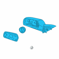 OEM 2007 Kia Optima Outside Rear View Mirror Assembly, Right Diagram - 876202G110