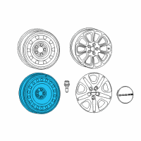 OEM 2013 Dodge Dart Alloy Wheels Diagram - 5270040AB