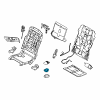 OEM 2018 BMW 740i xDrive Seat Adjustment Switch, Left Diagram - 61-31-9-384-523