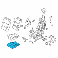 OEM 2020 Ford Police Interceptor Utility Seat Cushion Pad Diagram - LB5Z-7863840-D