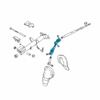 OEM 2000 Toyota Celica Shaft Assy, Steering Intermediate Diagram - 45260-20420