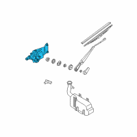 OEM 2001 Nissan Xterra Drive Assembly-Rear Window WIPER Diagram - 28700-7Z000