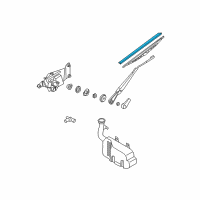 OEM Nissan Xterra Rear Wiper Blade Refill Diagram - 28795-7Z400