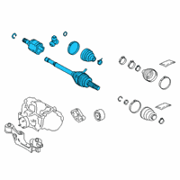 OEM 2020 Toyota RAV4 Axle Assembly Diagram - 42340-0R020