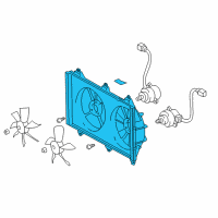 OEM 2002 Lexus RX300 Shroud, Fan Diagram - 16711-20120