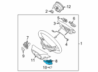 OEM 2010 Kia Forte Koup Switch Assembly-Paddle Shift Diagram - 967701M000