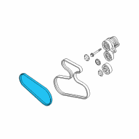 OEM BMW Ribbed V-Belt Diagram - 11-28-7-552-084