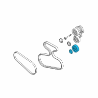 OEM 2007 BMW X5 Deflection Pulley Diagram - 11-28-7-542-887