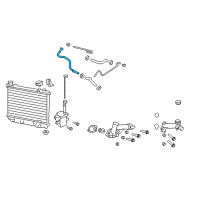 OEM 2012 Chevrolet Caprice Engine Coolant Inlet Pipe Assembly Diagram - 92293345