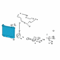 OEM 2009 Pontiac G8 Radiator Assembly Diagram - 92253246