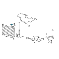 OEM 2011 Chevrolet Caprice Radiator Assembly Upper Mount Diagram - 92191952