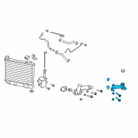 OEM 2009 Pontiac G8 Water Outlet Assembly Diagram - 92068252