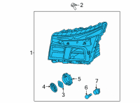 OEM Hyundai Santa Fe LAMP ASSY-HEAD, LH Diagram - 92101-CL101