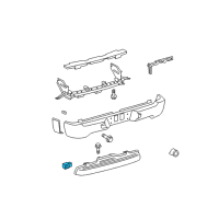 OEM 2012 Toyota FJ Cruiser Reverse Sensor Diagram - 89341-33130-C0