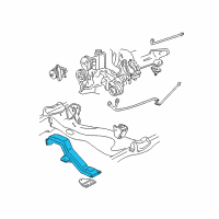 OEM 2004 Oldsmobile Bravada Crossmember Asm-Trans Support Diagram - 15148807