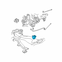 OEM 2000 Chevrolet S10 Bracket Asm-Engine Mount Diagram - 15967991