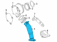 OEM 2022 GMC Sierra 3500 HD Front Pipe Diagram - 12671086
