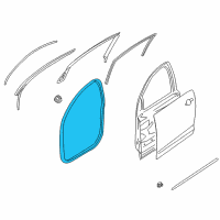 OEM Pontiac G8 Weatherstrip Asm, Front Side Door Diagram - 92200771