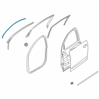 OEM 2017 Chevrolet Caprice Upper Molding Diagram - 92281022