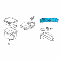OEM Lexus IS300 Hose, Air Cleaner Diagram - 17881-31350