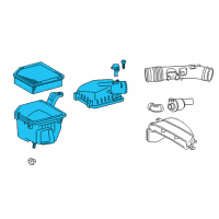 OEM Lexus GS350 Cleaner Assy, Air W/Element Diagram - 17700-31760