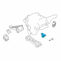 OEM 2003 Infiniti G35 Insulator-Engine Mounting, Rear Diagram - 11320-AG000