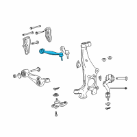 OEM Lexus LS600h Front Suspension Upper Control Arm Assembly Right Diagram - 48610-59125