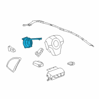 OEM 2010 Saturn Vue Coil, Steering Wheel Airbag (W/Accessory Contact) Diagram - 96672875