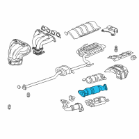 OEM 2003 Honda Accord Converter Diagram - 18160-RAA-A00