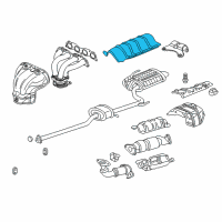 OEM Honda Accord Plate, Floor Heat Baffle Diagram - 74601-SDA-A01