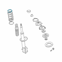 OEM 1997 Infiniti QX4 Seat-Rubber, Front Spring Diagram - 54034-0W020