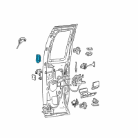 OEM 2011 Ford F-350 Super Duty Handle, Outside Diagram - 7C3Z-2826605-AA