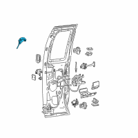 OEM 2000 Ford F-250 Super Duty Lock Diagram - 6C3Z-28264A00-A