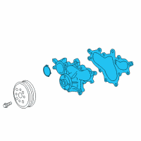 OEM 2015 Lexus LS460 Engine Water Pump Assembly Diagram - 16100-39506