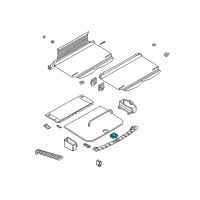 OEM BMW 540i Floor Carpet Recessed Grip Diagram - 51-47-8-217-334