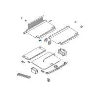 OEM 2001 BMW 540i Roller Blind Handle Diagram - 51-47-8-235-761