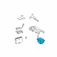 OEM 2012 Lexus IS250 Instrument Panel Cup Holder Diagram - 55620-53020-B0