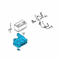 OEM 2016 Ford F-150 Battery Tray Diagram - FL3Z-10732-A