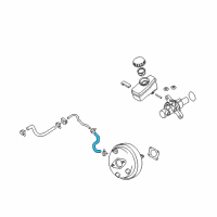 OEM 2014 Nissan 370Z Hose Vacuum Tank Diagram - 47471-JK65E