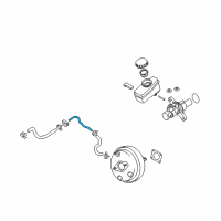 OEM 2012 Nissan 370Z Tube-Booster To Tank Diagram - 47401-1EA0A