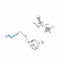 OEM 2017 Nissan 370Z Hose Vacuum Tank Diagram - 47474-1EA5A