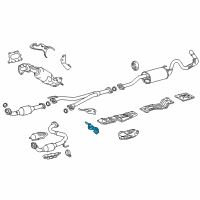 OEM 2021 Toyota Tacoma Heat Shield Diagram - 55225-04071