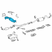 OEM 2020 Toyota Tacoma Exhaust Manifold Diagram - 17140-0P320