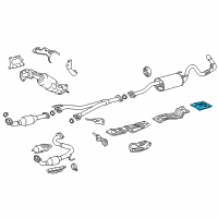 OEM 2007 Toyota Tacoma Muffler Shield Diagram - 58327-04041