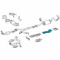 OEM 2015 Toyota Tacoma Heat Shield Diagram - 58321-04012