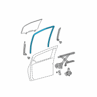 OEM 2007 Toyota Yaris Run Weatherstrip Diagram - 68141-52190