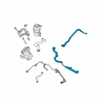 OEM 2014 Jeep Compass Hose-Power Steering Pressure Diagram - 5105090AG